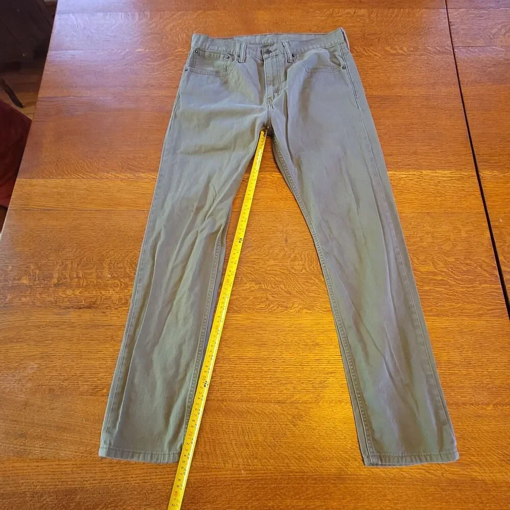 Levi's 508 Men's Green Straight Denim Jeans 34x32 White Tag